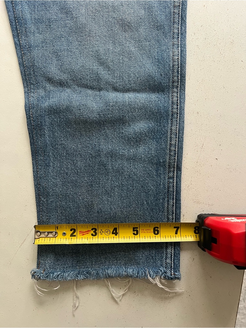 Gucci Light Wash Raw Hem Denim Jeans - Picture 7 of 14